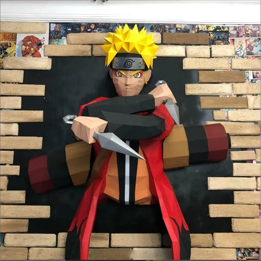 Hidden Leaf Ninja 3D Papercraft Wall Art