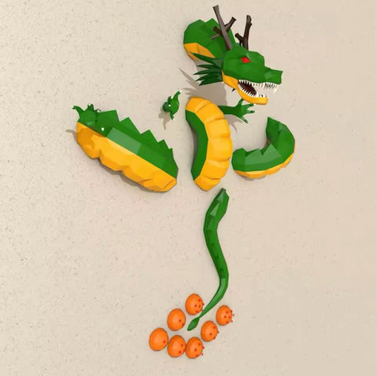 Eternal Dragon 3D Papercraft Wall Art